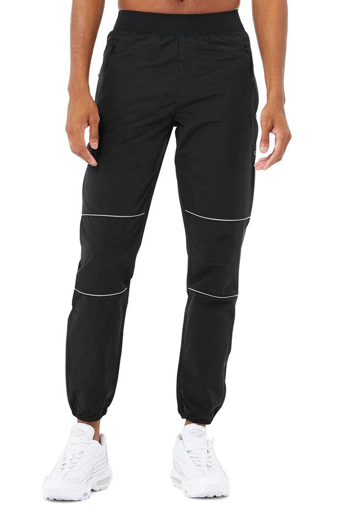 Alo Yoga Torrent Track Sweat Men's Pants Black | 16IRPCJBU