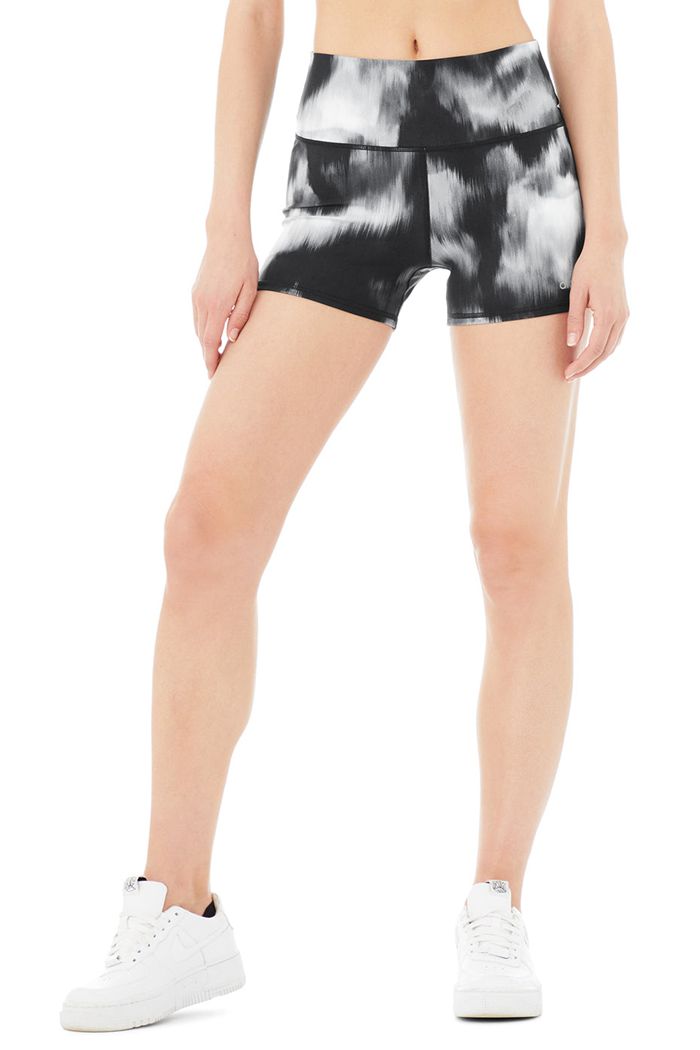 Alo Yoga Vapor High-Waist Aurora Women's Short Black | 72LCQVAJY