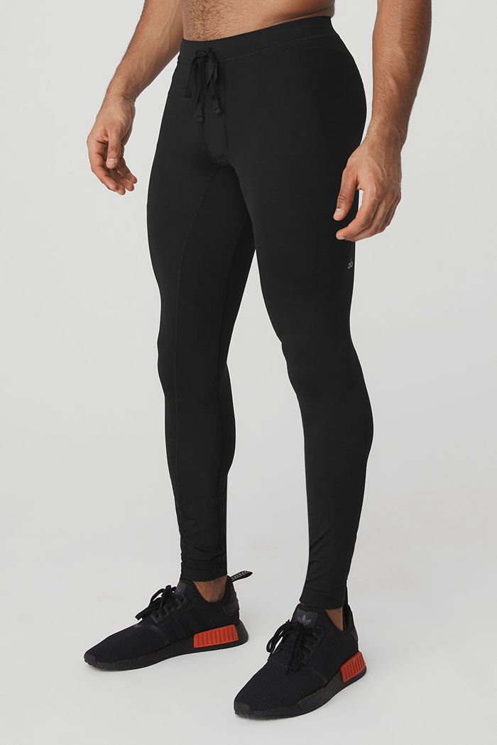 Alo Yoga Warrior Compression Men's Pants Black | 79SAJIQYB