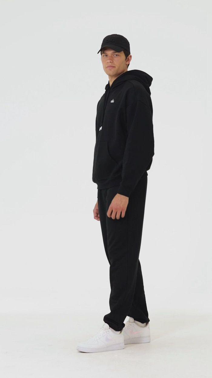 Alo Yoga Accolade Men's Hoodie Black | 29TCWSZVH