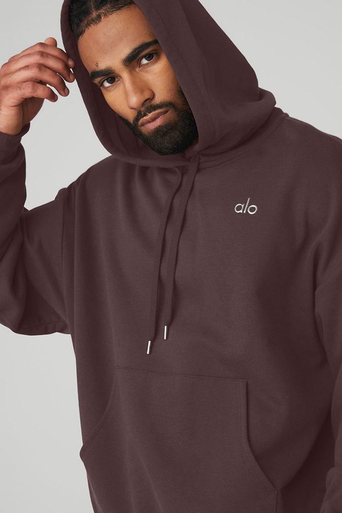 Alo Yoga Accolade Men's Hoodie Black | 63BVEQARM