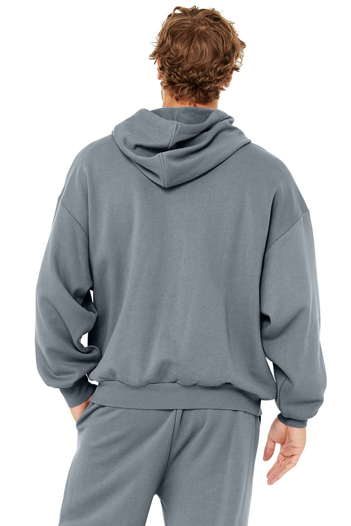 Alo Yoga Accolade Men's Hoodie Grey | 72TZEVDLB