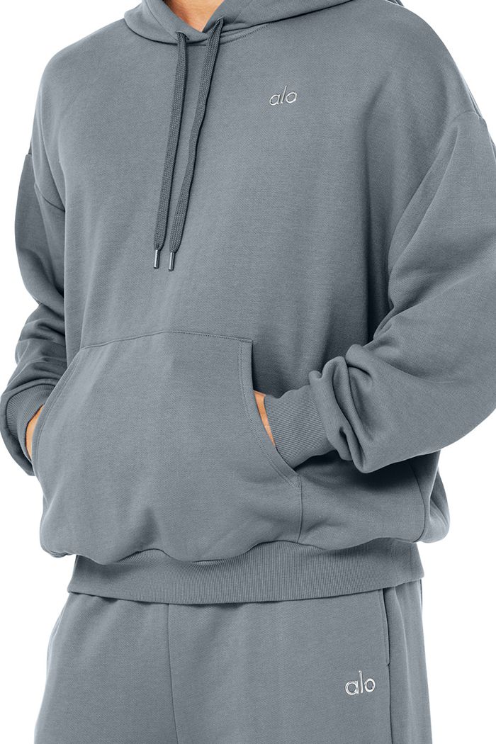 Alo Yoga Accolade Men's Hoodie Grey | 72TZEVDLB