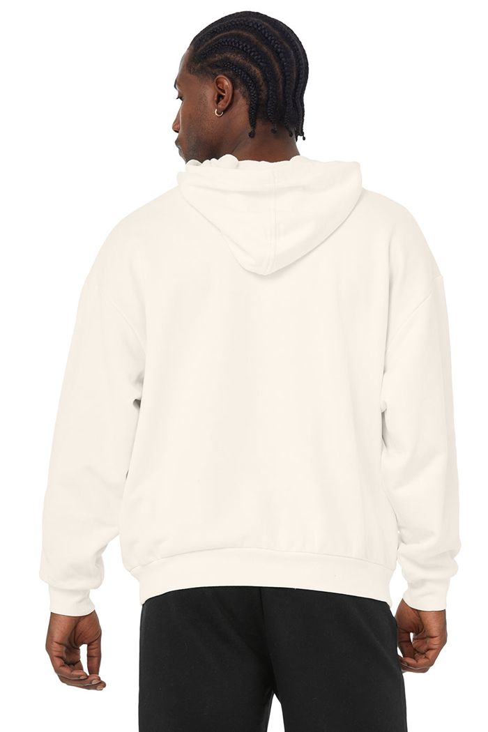 Alo Yoga Accolade Men's Hoodie White | 54OBGUFRW