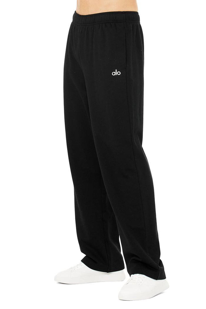 Alo Yoga Accolade Straight Leg Sweat Men's Pants Black | 10JLKWHPE