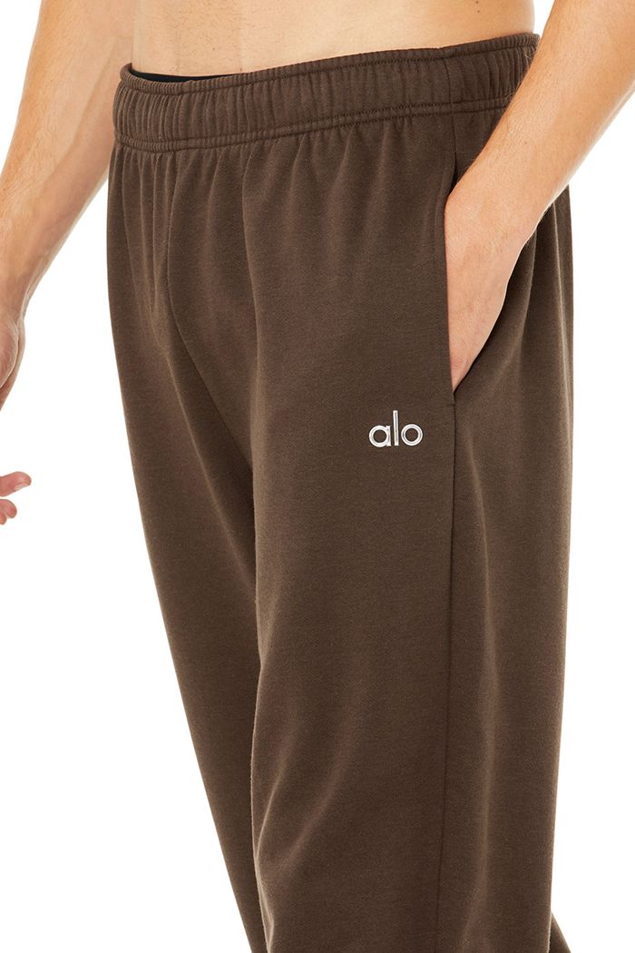 Alo Yoga Accolade Straight Leg Sweat Men's Pants Black | 58JXSZDOC