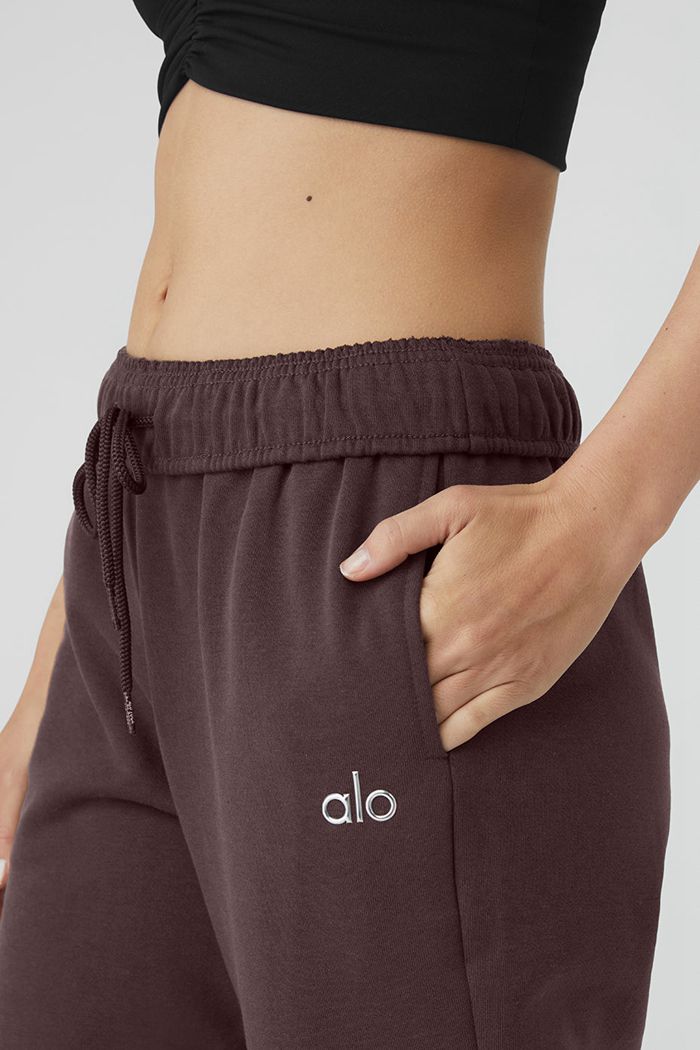 Alo Yoga Accolade Straight Leg Sweat Women's Pants Black | 61FODTEHW