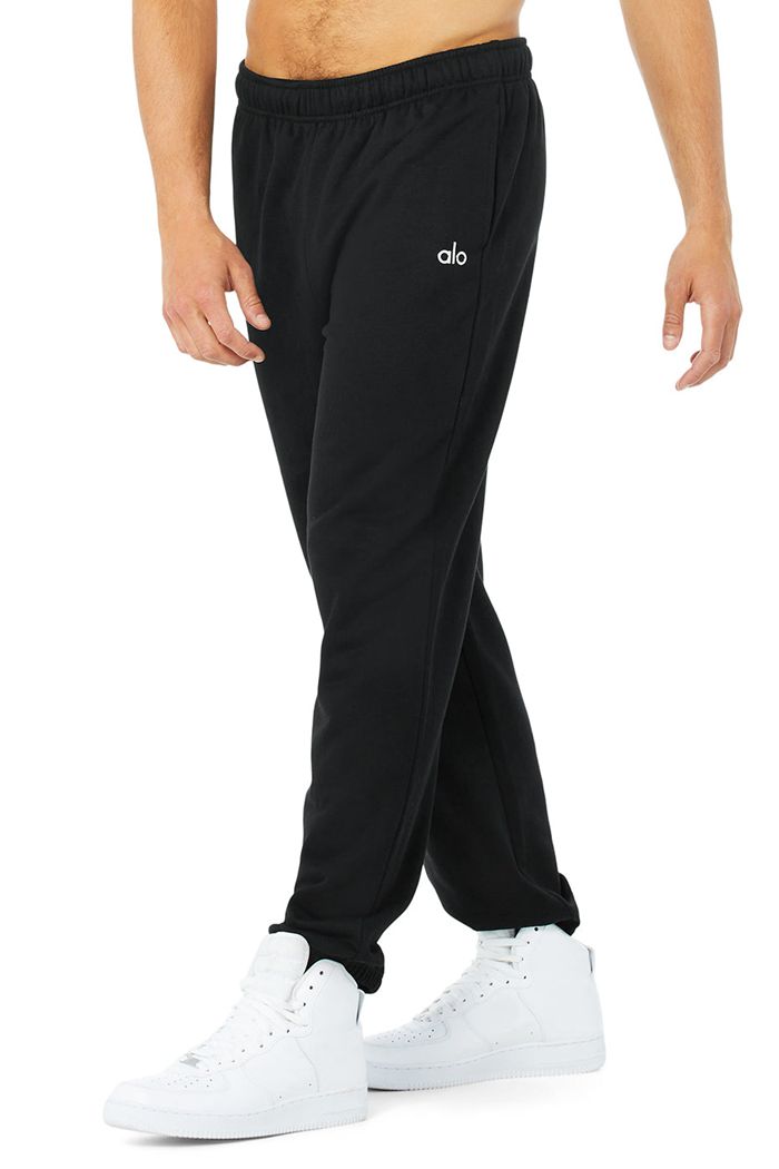 Alo Yoga Accolade Sweat Men's Pants Black | 42SHCVFRX