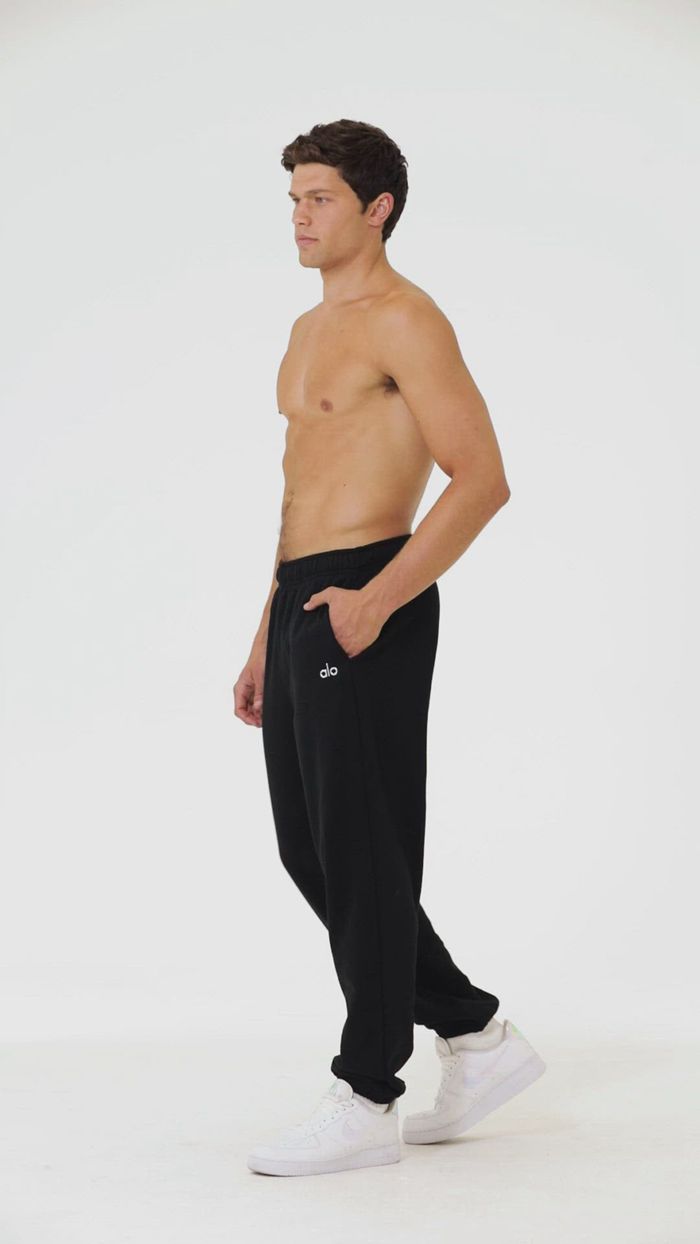 Alo Yoga Accolade Sweat Men's Pants Black | 42SHCVFRX