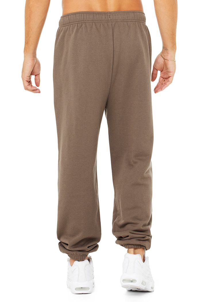 Alo Yoga Accolade Sweat Men's Pants Brown | 95QPFLINE