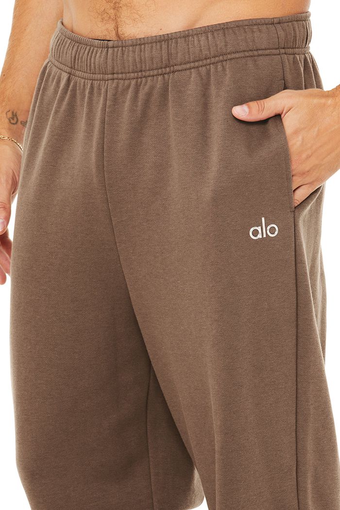 Alo Yoga Accolade Sweat Men's Pants Brown | 95QPFLINE