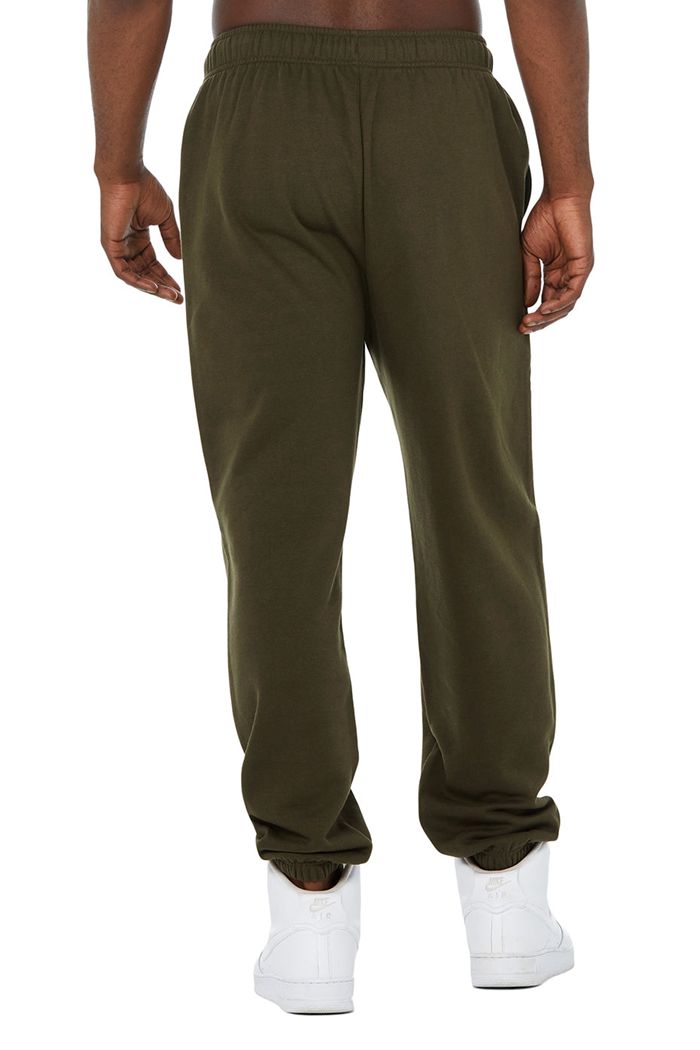 Alo Yoga Accolade Sweat Men's Pants Dark Olive | 80GVYLDCN