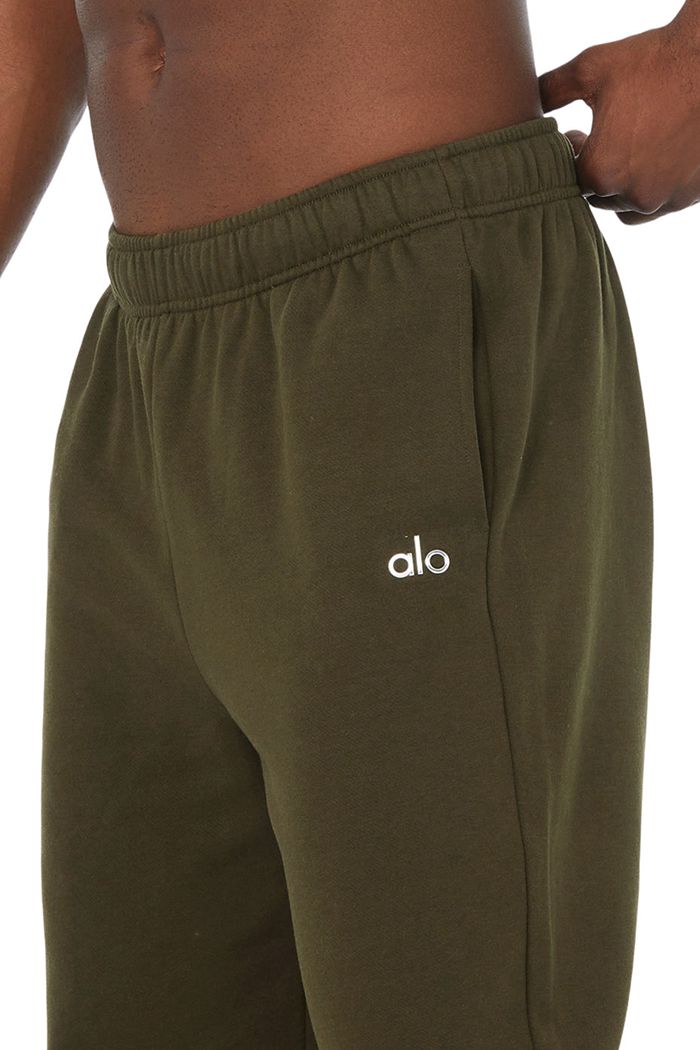 Alo Yoga Accolade Sweat Men's Pants Dark Olive | 80GVYLDCN