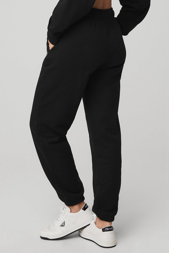 Alo Yoga Accolade Sweat Women's Pants Black | 05PAYESGC