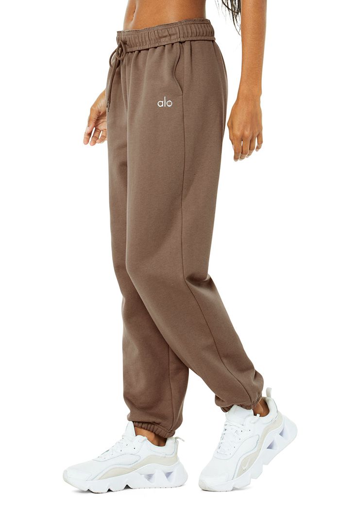 Alo Yoga Accolade Sweat Women's Pants Brown | 07RGCSUDZ