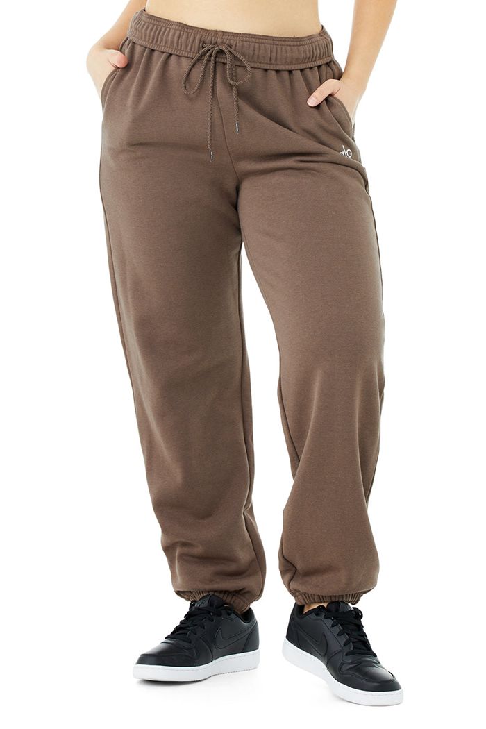 Alo Yoga Accolade Sweat Women's Pants Brown | 07RGCSUDZ