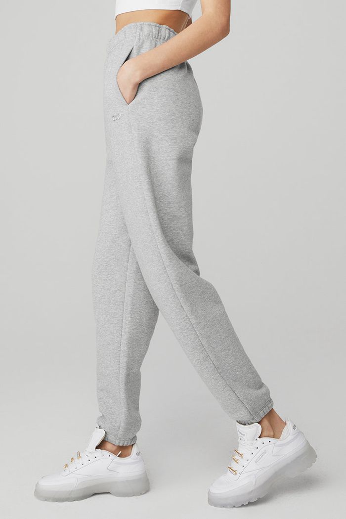 Alo Yoga Accolade Sweat Women's Pants Grey | 38DTFHYPE