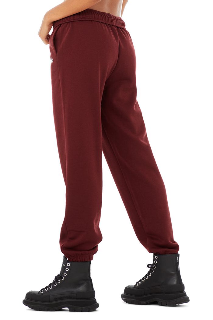 Alo Yoga Accolade Sweat Women's Pants Red | 67YTILNAR