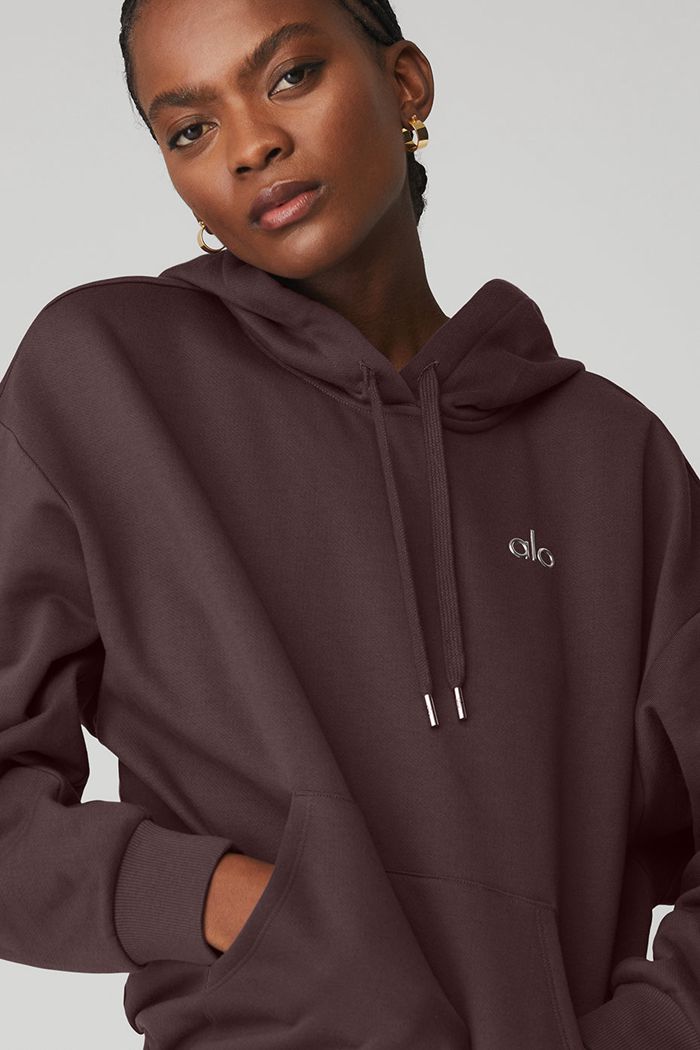 Alo Yoga Accolade Women's Hoodie Black | 23TOYVBHG