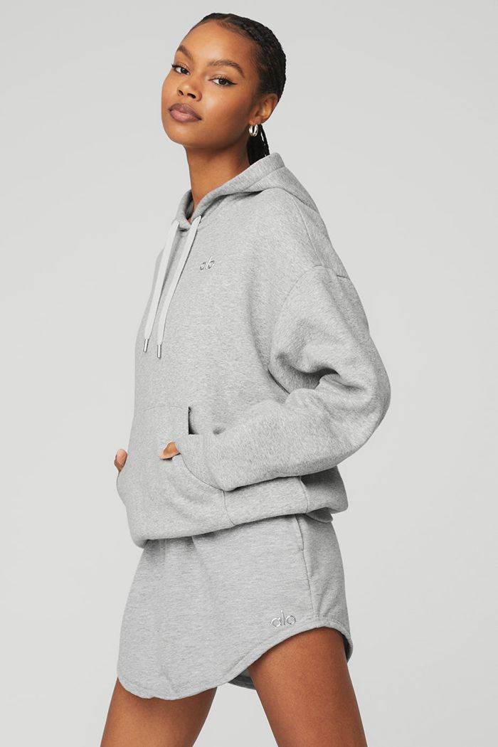 Alo Yoga Accolade Women's Hoodie Grey | 21MDYIKOE