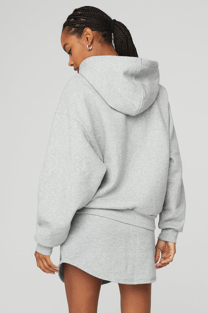 Alo Yoga Accolade Women's Hoodie Grey | 21MDYIKOE