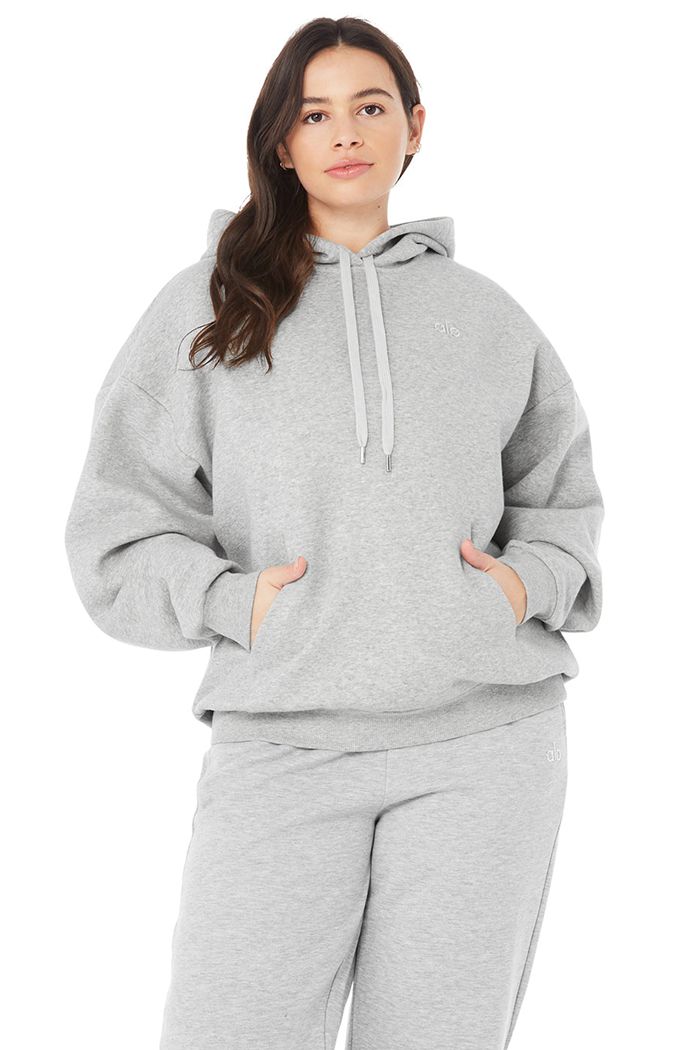 Alo Yoga Accolade Women's Hoodie Grey | 21MDYIKOE