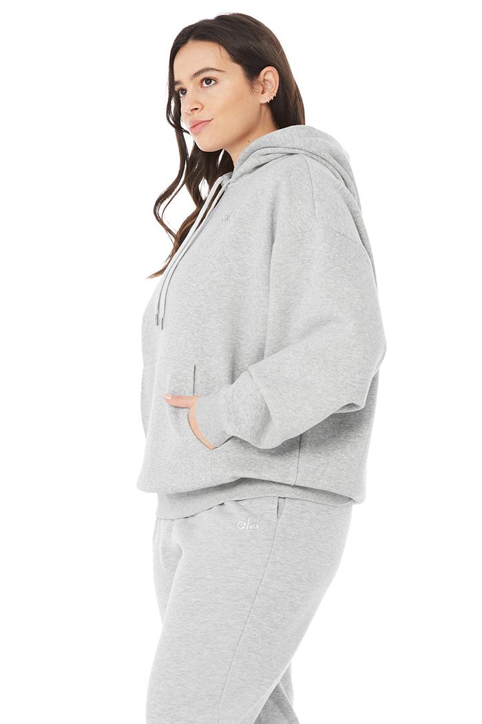 Alo Yoga Accolade Women's Hoodie Grey | 21MDYIKOE