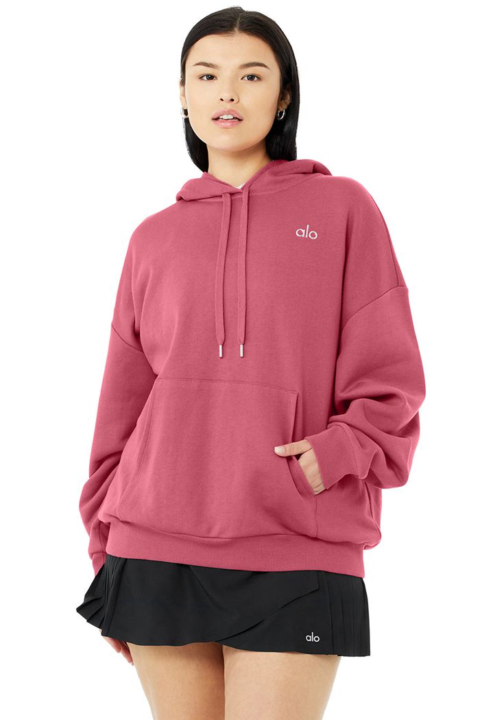 Alo Yoga Accolade Women's Hoodie Purple | 90ORPFVED