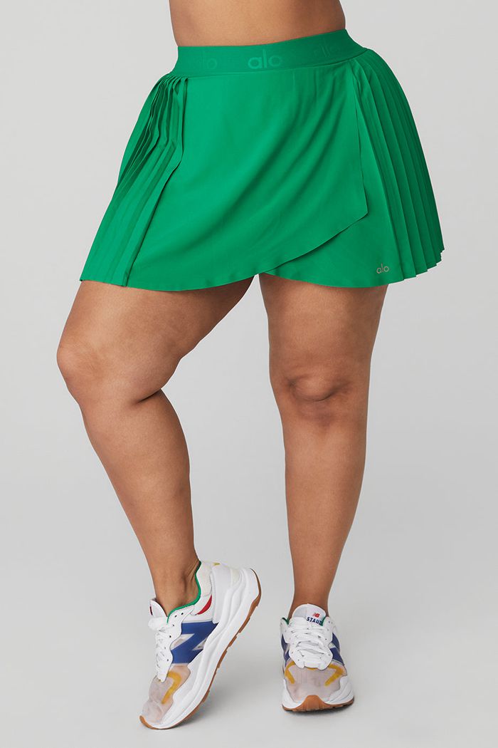 Alo Yoga Aces Tennis Women's Skirts Green Turquoise | 94QNCTLYK