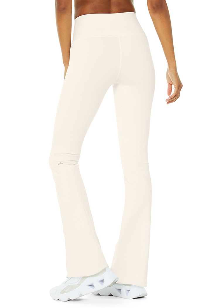 Alo Yoga Airbrush High-Waist Bootcut Women's Leggings White | 60BZLPWKI