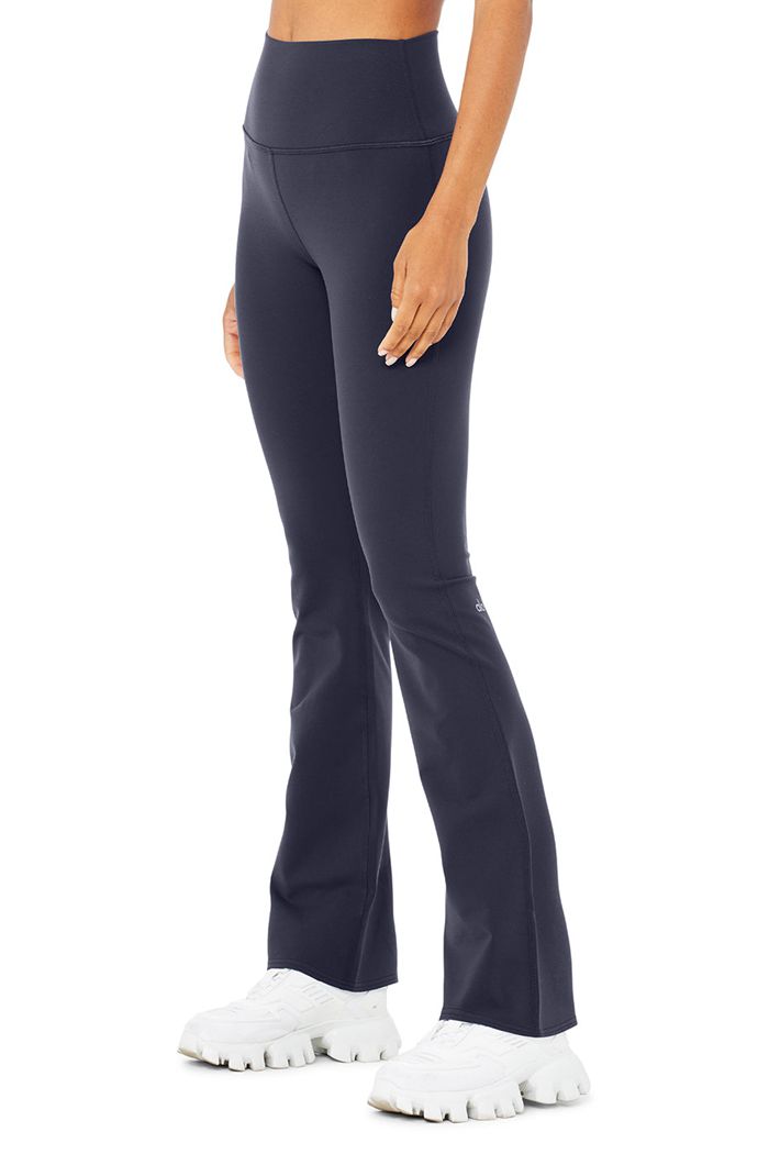 Alo Yoga Airbrush High-Waist Bootcut Women's Leggings Black | 95EHNJKSR