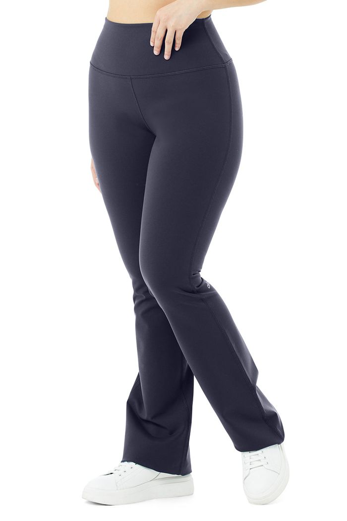 Alo Yoga Airbrush High-Waist Bootcut Women's Leggings Black | 95EHNJKSR