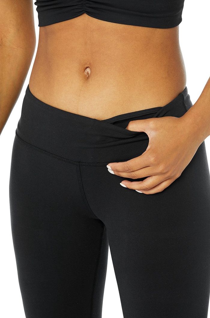 Alo Yoga Airbrush Women's Leggings Black | 47KJDFPIR