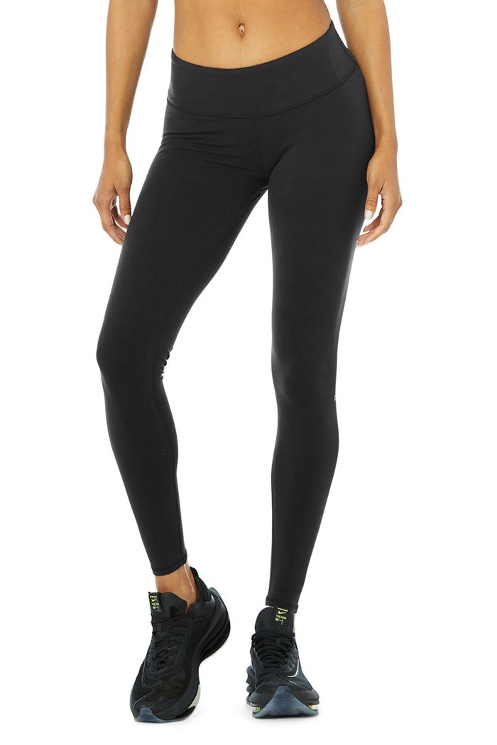 Alo Yoga Airbrush Women\'s Leggings Black | 47KJDFPIR