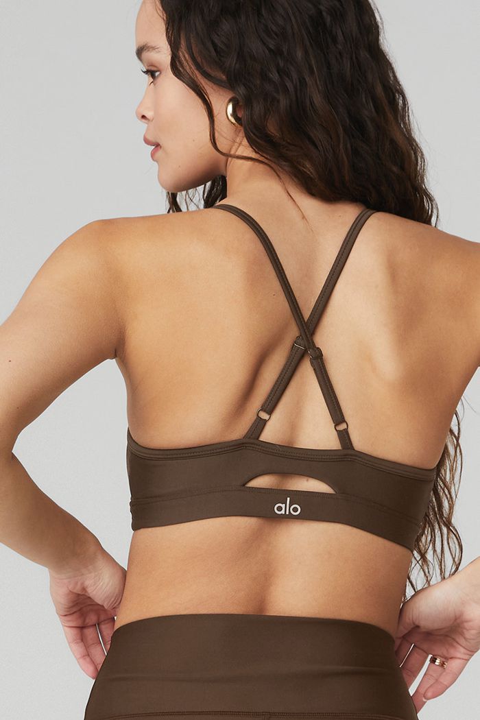 Alo Yoga Airlift Intrigue Women's Bras Black | 63UXKHITE