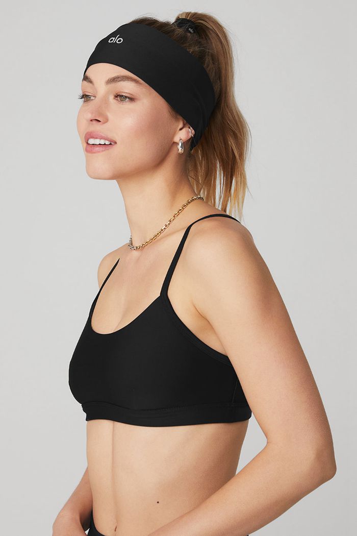 Alo Yoga Airlift Women's Headband Black | 04UWYSLNH