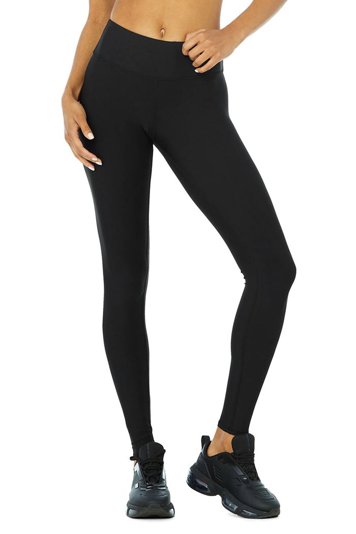 Alo Yoga Airlift Women\'s Leggings Black | 03LDGHVIN