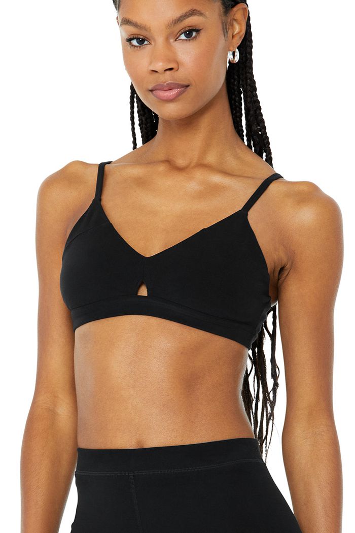 Alo Yoga Alosoft Lounge Women's Bras Black | 39UCZBSRD