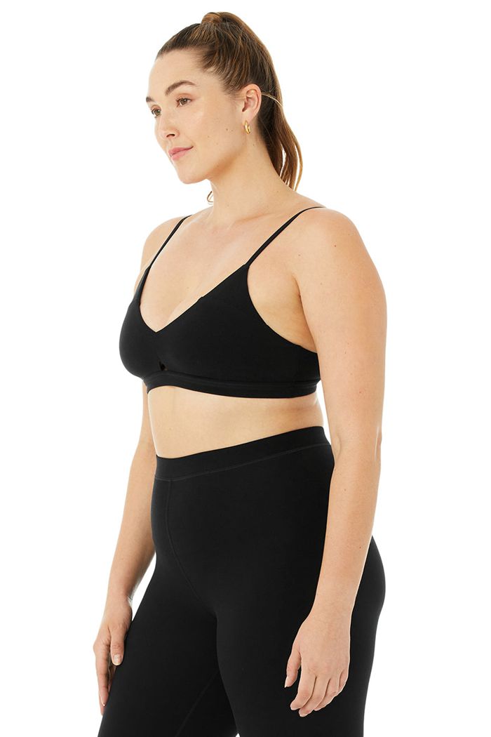 Alo Yoga Alosoft Lounge Women's Bras Black | 39UCZBSRD