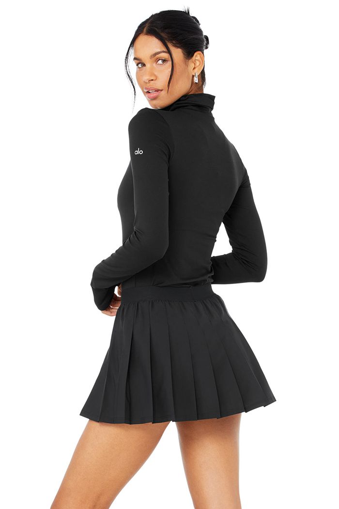 Alo Yoga Alosoft Protection Turtleneck Women's Long Sleeve Black | 59PDXJWFA