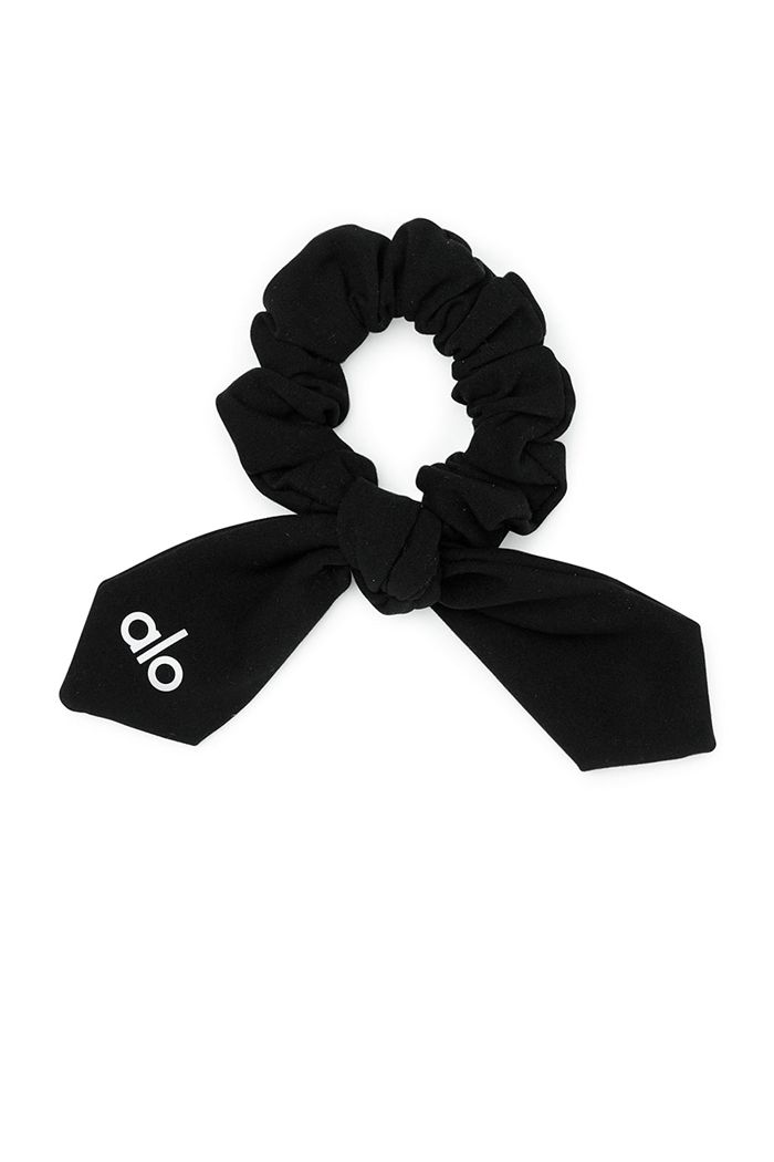 Alo Yoga Alosoft Rhythm Women\'s Scrunchie Black | 15WTBOUZN