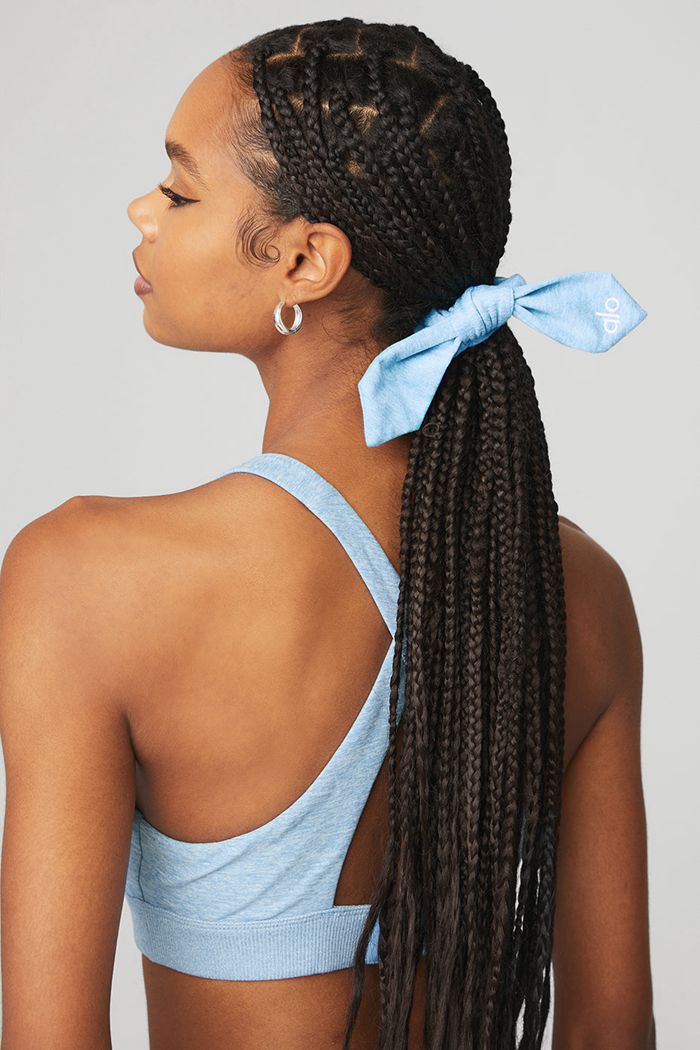 Alo Yoga Alosoft Rhythm Women's Scrunchie Blue | 19DGZAQJN