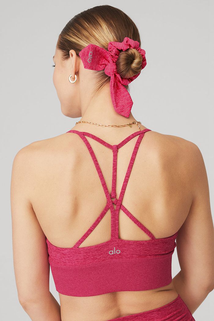 Alo Yoga Alosoft Rhythm Women\'s Scrunchie Red | 24ALGXZWO