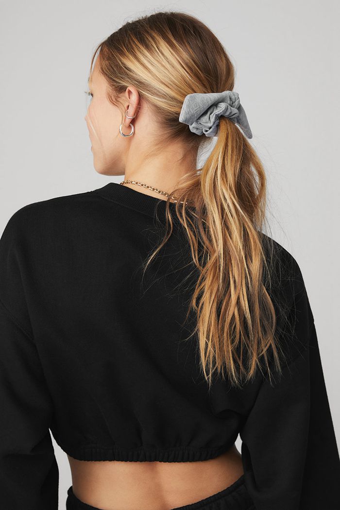 Alo Yoga Alosoft Rhythm Women's Scrunchie Grey | 81LAWSZBY