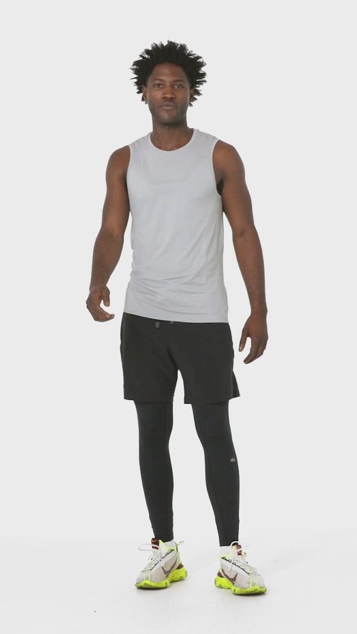 Alo Yoga Amplify Seamless Muscle Men's Tank Tops Black | 21ZMVLGAW