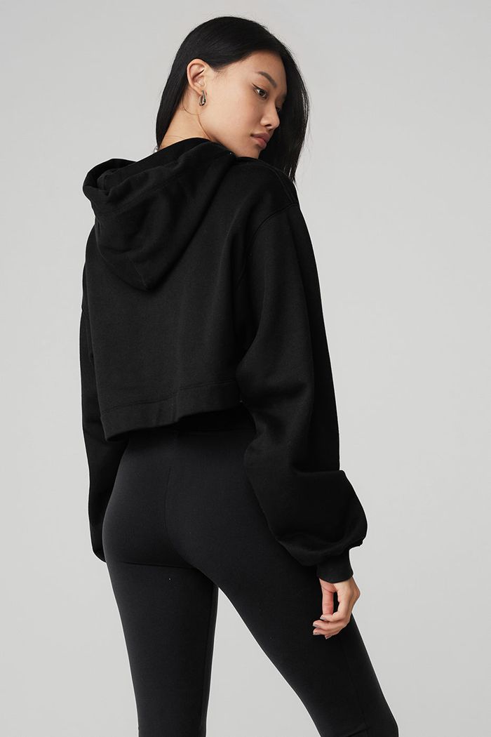 Alo Yoga Bae Women's Hoodie Black | 10IPVSUZN