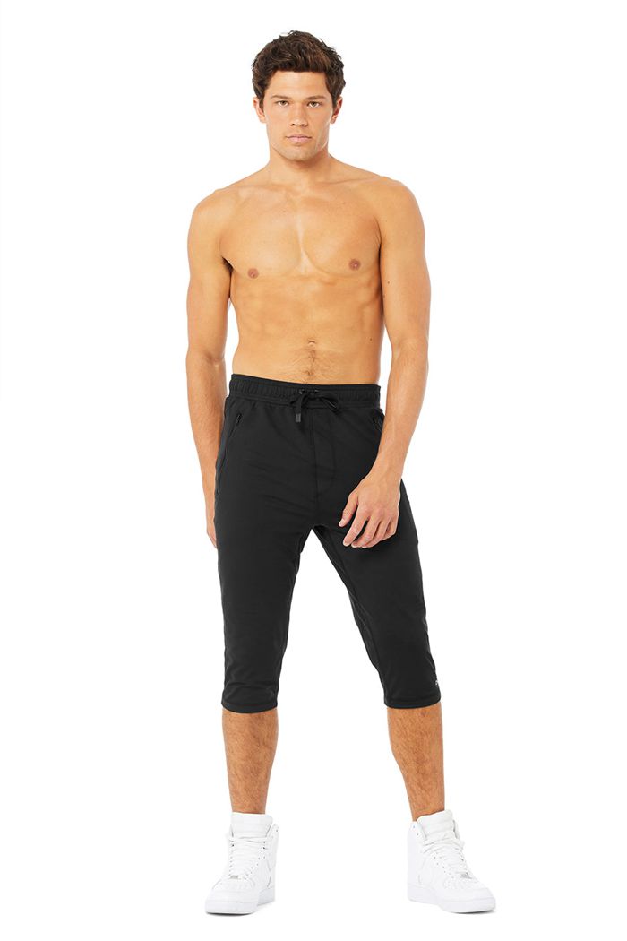 Alo Yoga Balance Capri Men's Pants Black | 94OEKLNVT