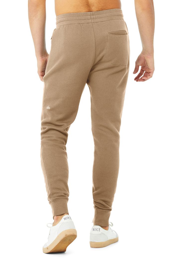 Alo Yoga Baseline Sweat Men's Pants Brown | 27INMVTPW