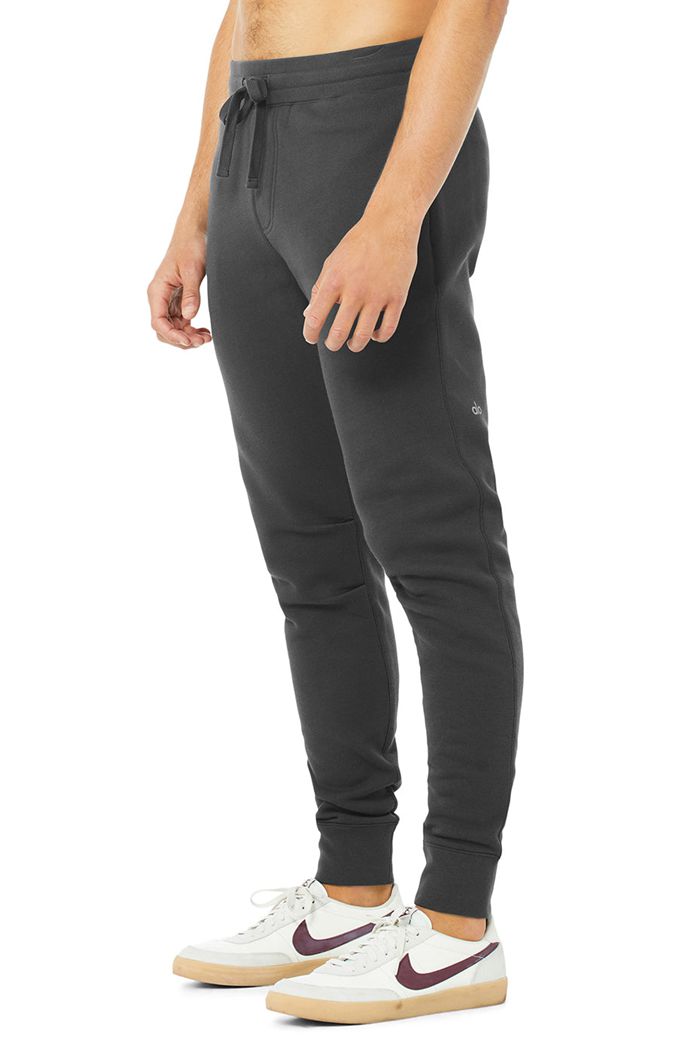 Alo Yoga Baseline Sweat Men's Pants Dark Grey | 93ZTPNDFA