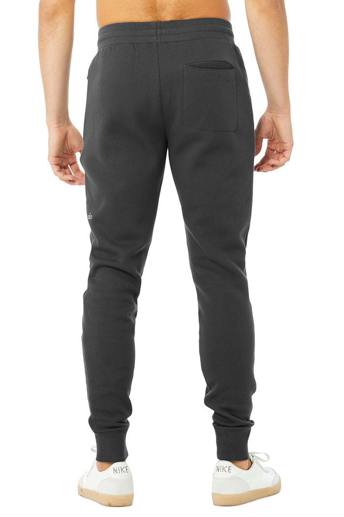 Alo Yoga Baseline Sweat Men's Pants Dark Grey | 93ZTPNDFA